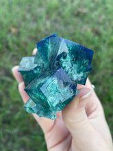 Load image into Gallery viewer, Green-Blue English Fluorite from the Cousin Jack Pocket at Rogerley Mine
