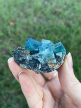 Load image into Gallery viewer, Green-Blue English Fluorite from the Cousin Jack Pocket at Rogerley Mine
