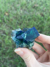 Load image into Gallery viewer, Green-Blue English Fluorite from the Cousin Jack Pocket at Rogerley Mine
