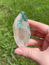 Load image into Gallery viewer, Green Fluorite on Quartz from Namibia
