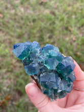 Load image into Gallery viewer, Green-Blue English Fluorite from the Cousin Jack Pocket at Rogerley Mine
