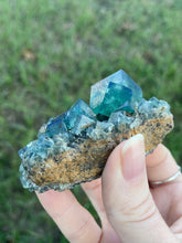 Load image into Gallery viewer, Green-Blue English Fluorite from the Cousin Jack Pocket at Rogerley Mine
