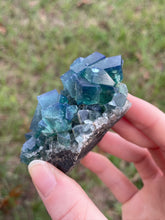 Load image into Gallery viewer, Green-Blue English Fluorite from the Cousin Jack Pocket at Rogerley Mine
