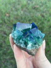 Load image into Gallery viewer, Green-Blue English Fluorite from the Cousin Jack Pocket at Rogerley Mine
