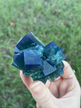 Load image into Gallery viewer, Green-Blue English Fluorite from the Cousin Jack Pocket at Rogerley Mine
