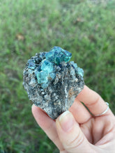 Load image into Gallery viewer, Green-Blue English Fluorite from the Cousin Jack Pocket at Rogerley Mine
