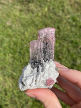 Load image into Gallery viewer, Elbaite (var. Rubellite) Tourmaline on Albite
