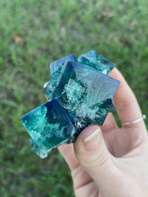 Load image into Gallery viewer, Green-Blue English Fluorite from the Cousin Jack Pocket at Rogerley Mine
