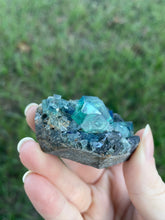 Load image into Gallery viewer, Green-Blue English Fluorite from the Cousin Jack Pocket at Rogerley Mine
