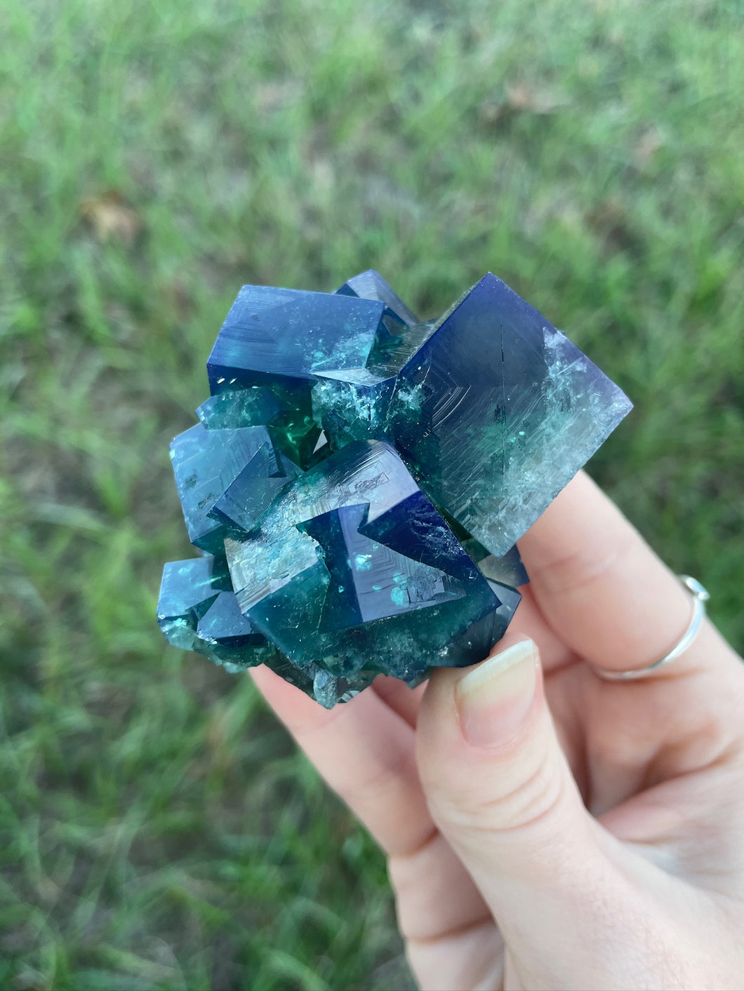 Green-Blue English Fluorite from the Cousin Jack Pocket at Rogerley Mine