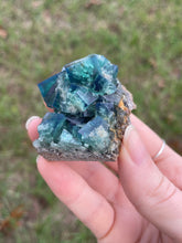 Load image into Gallery viewer, Green-Blue English Fluorite from the Cousin Jack Pocket at Rogerley Mine
