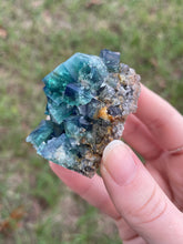 Load image into Gallery viewer, Green-Blue English Fluorite from the Cousin Jack Pocket at Rogerley Mine
