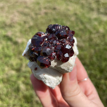 Load image into Gallery viewer, Spessartine Garnets on Feldspar

