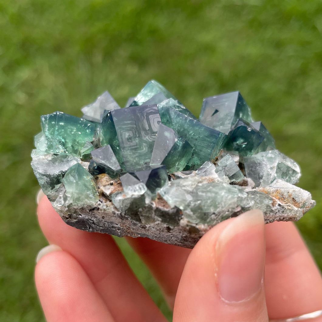 Green-Blue English Fluorite from the Cousin Jack Pocket at Rogerley Mine