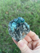 Load image into Gallery viewer, Green-Blue English Fluorite from the Cousin Jack Pocket at Rogerley Mine
