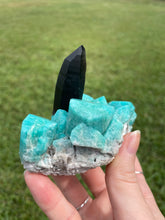 Load image into Gallery viewer, Amazonite with Smoky Quartz
