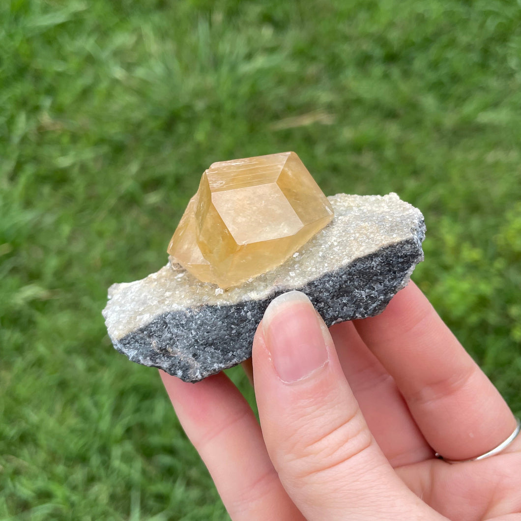 Orange Calcite on Matrix