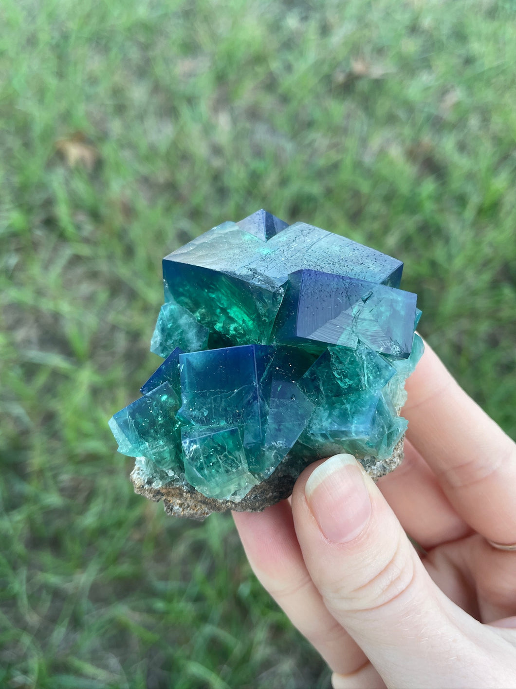 Green-Blue English Fluorite from the Cousin Jack Pocket at Rogerley Mine