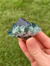 Load image into Gallery viewer, Green-Blue English Fluorite from the Cousin Jack Pocket at Rogerley Mine
