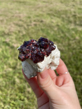 Load image into Gallery viewer, Spessartine Garnets on Feldspar
