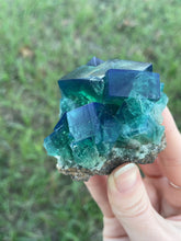 Load image into Gallery viewer, Green-Blue English Fluorite from the Cousin Jack Pocket at Rogerley Mine
