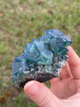 Load image into Gallery viewer, Green-Blue English Fluorite from the Cousin Jack Pocket at Rogerley Mine
