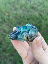 Load image into Gallery viewer, Green-Blue English Fluorite from the Cousin Jack Pocket at Rogerley Mine
