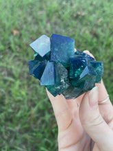 Load image into Gallery viewer, Green-Blue English Fluorite from the Cousin Jack Pocket at Rogerley Mine
