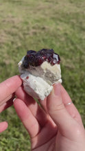 Load and play video in Gallery viewer, Spessartine Garnets on Feldspar
