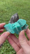 Load and play video in Gallery viewer, Amazonite with Smoky Quartz
