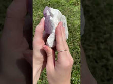 Load and play video in Gallery viewer, Pink-Purple Fluorite on Druzy Quartz
