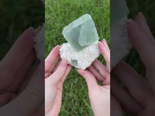 Load and play video in Gallery viewer, Octahedral Green Fluorite from Ruyuan Mine
