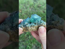 Load and play video in Gallery viewer, Green-Blue English Fluorite from the Cousin Jack Pocket at Rogerley Mine
