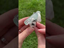 Load and play video in Gallery viewer, Aquamarine with Apatite on Feldspar
