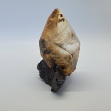 Load image into Gallery viewer, Twinned Elmwood Calcite on Sphalerite
