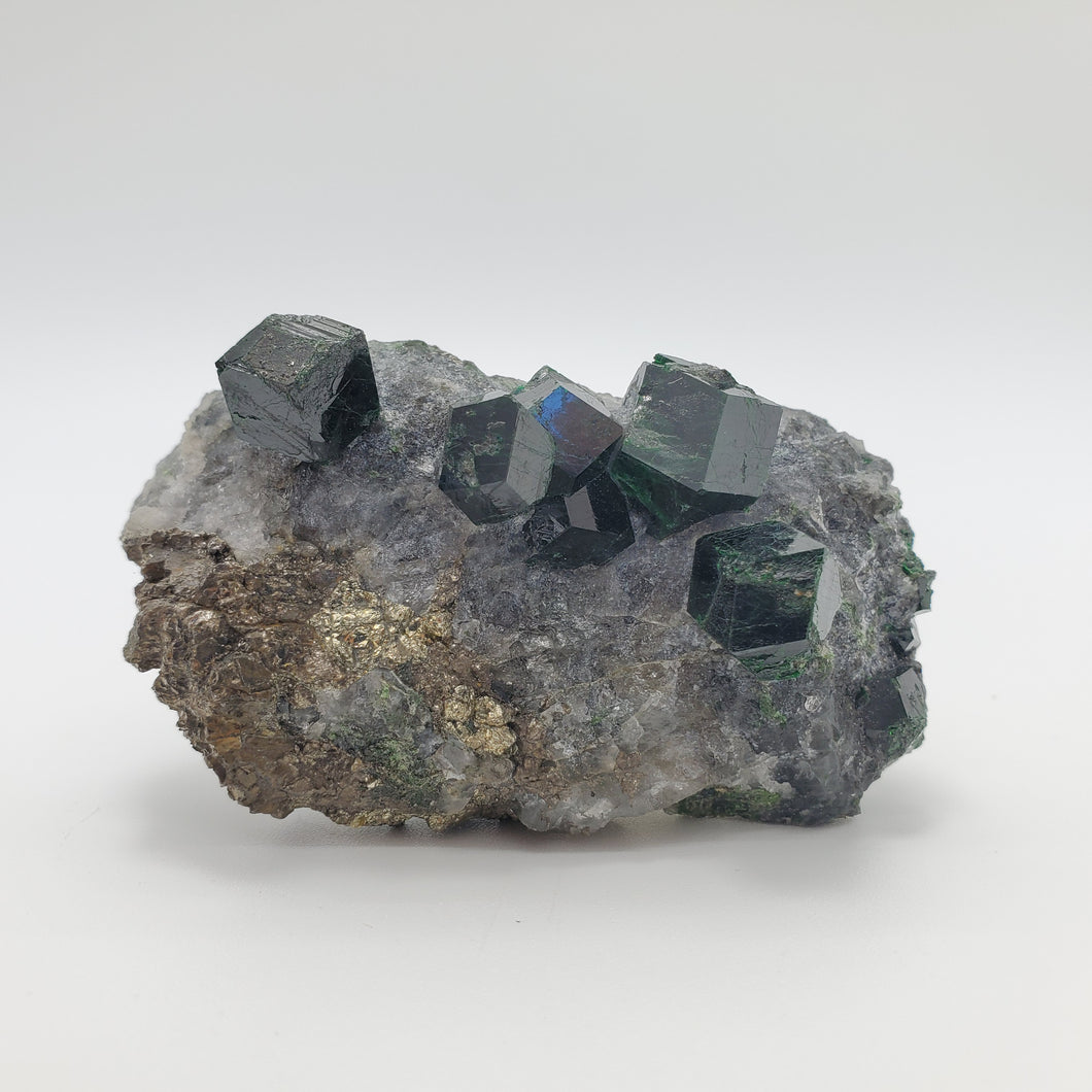 Rare Uvarovite Crystal Cluster on Matrix