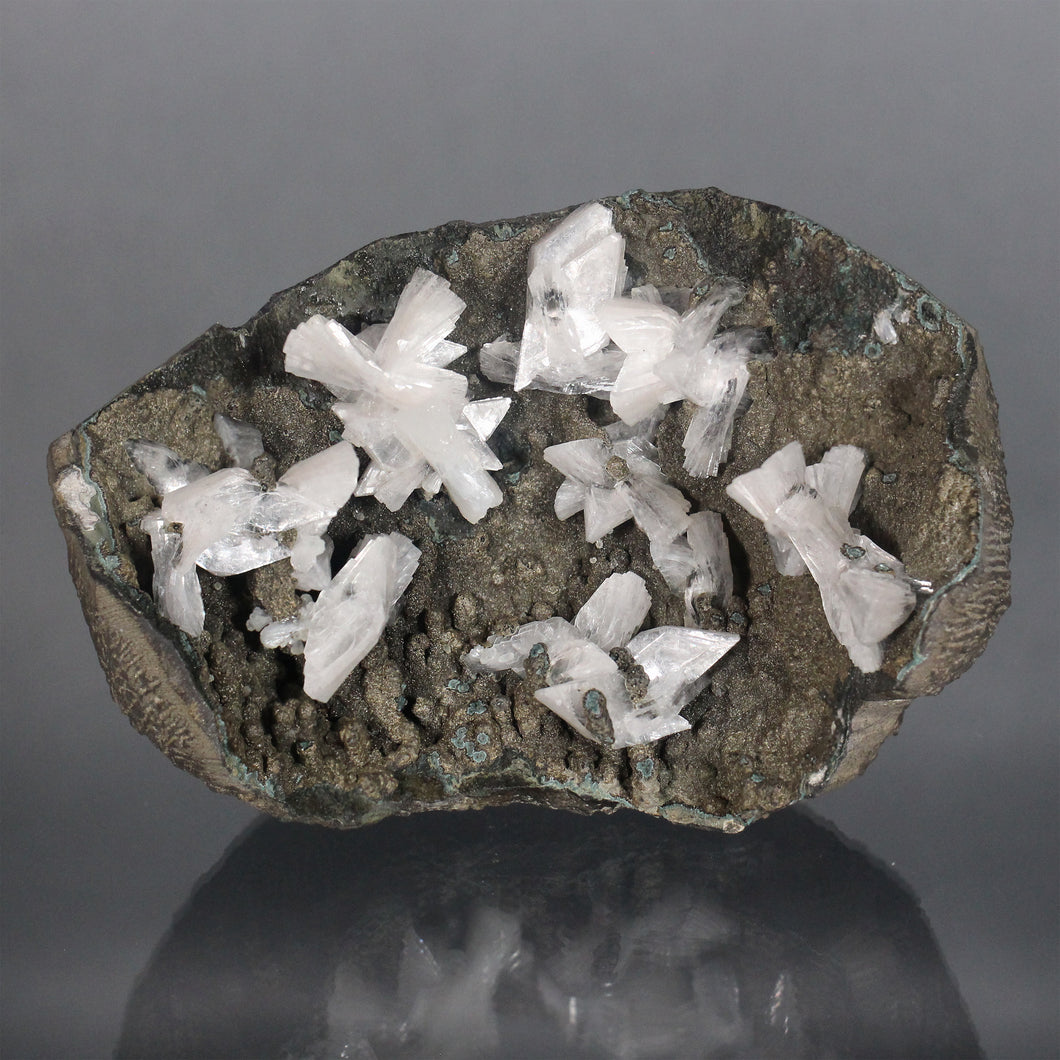 White Heulandite in Basalt Vug