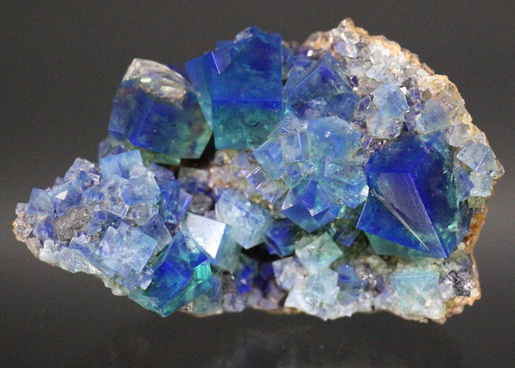 English Fluorite with Galena from the Cousin Jack Pocket - F1052