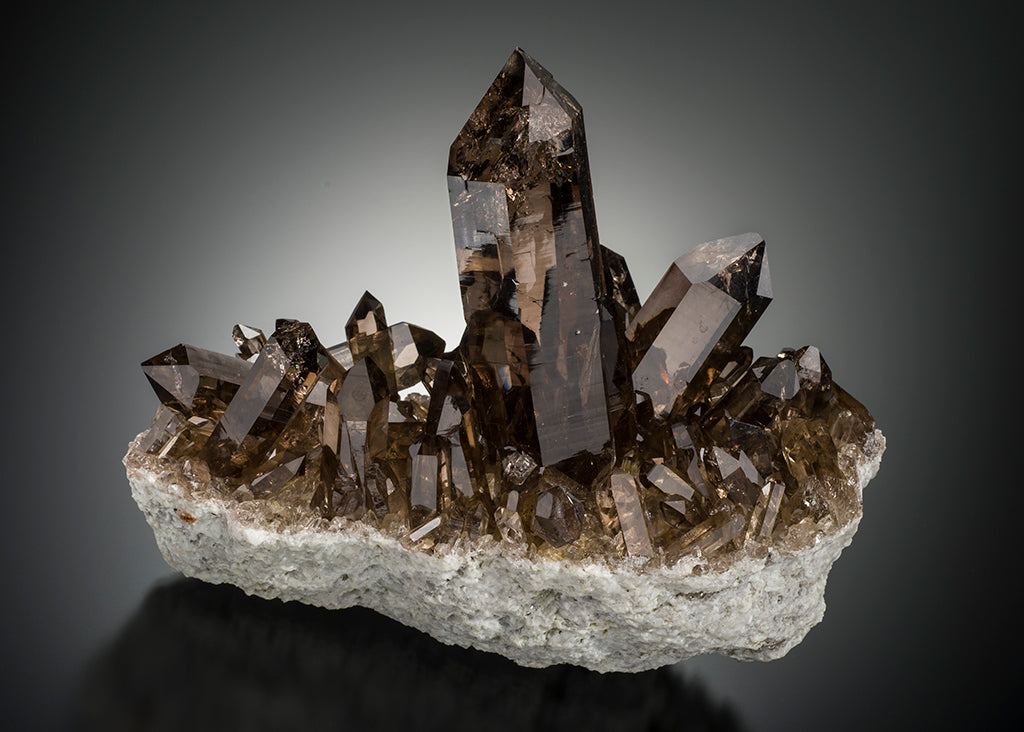 Smoky Quartz Clusters