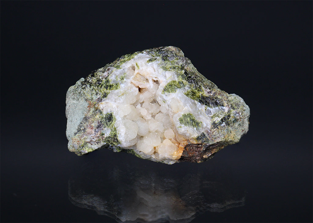 Druzy Prehnite on Matrix