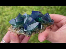 Load and play video in Gallery viewer, English Fluorite from the Cousin Jack Pocket - F1058
