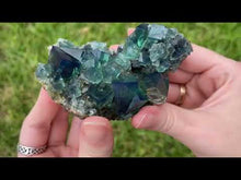 Load and play video in Gallery viewer, English Fluorite with Galena from the Cousin Jack Pocket - F1052
