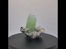 Load and play video in Gallery viewer, Fluorapophyllite with Stilbite on Druzy Quartz
