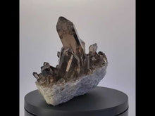 Load and play video in Gallery viewer, Swiss Smoky Quartz Cluster
